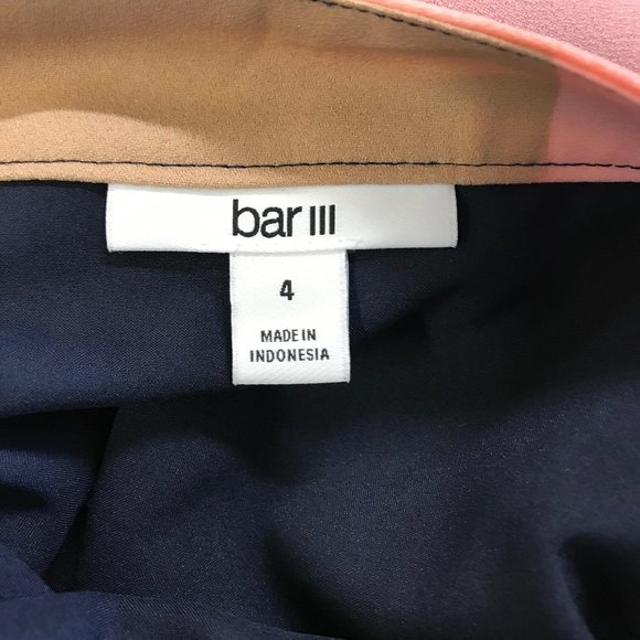 NWT Bar lll Womens Multi Colored Abstract Geo Print Ruffle Hem High Low Skirt 4 - Picture 6 of 11